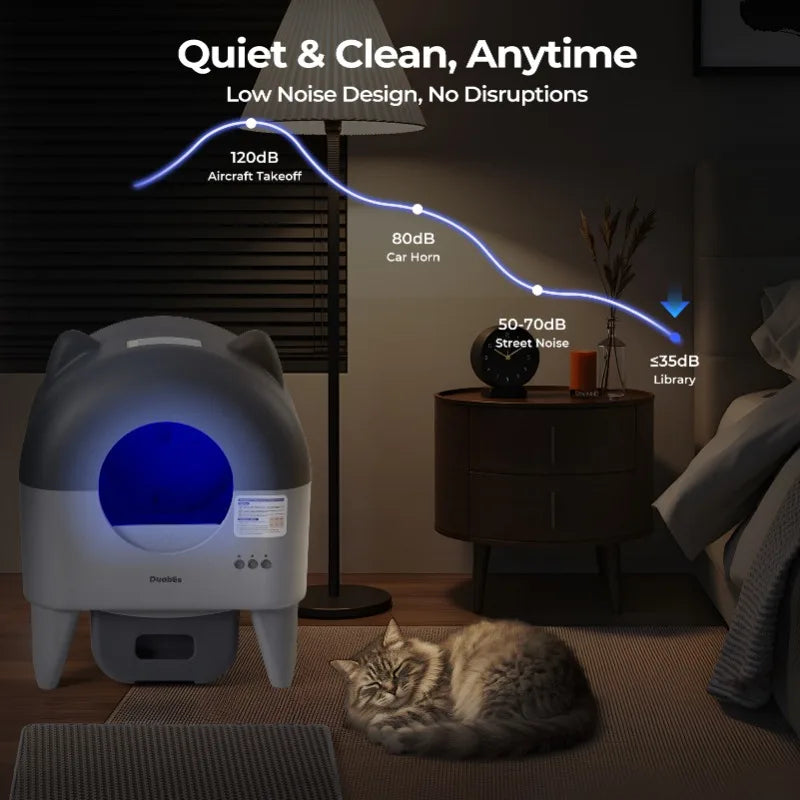 Lunapurr Automatic Cat Litter Box with APP Control