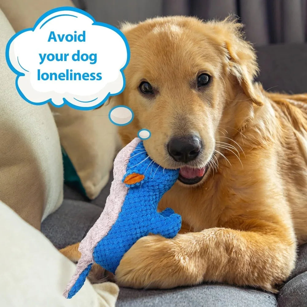 Hign-concerned Indestructible Canine Plush Chewers Squeaky Teething Toys For Dogs