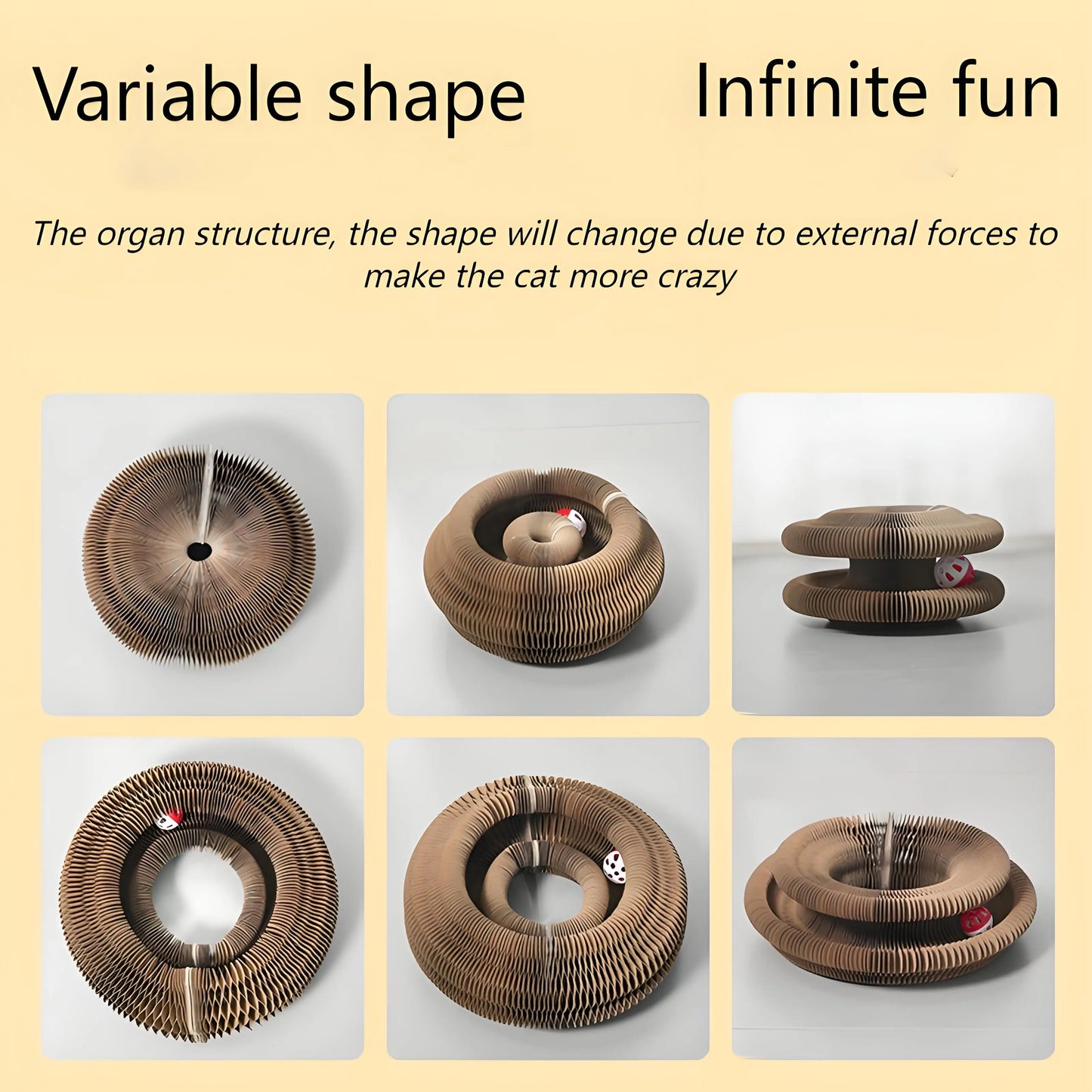 Jiangsu Cat Scratching Board Bell DurableCorrugatedCardboardPaper Toy StressRelief