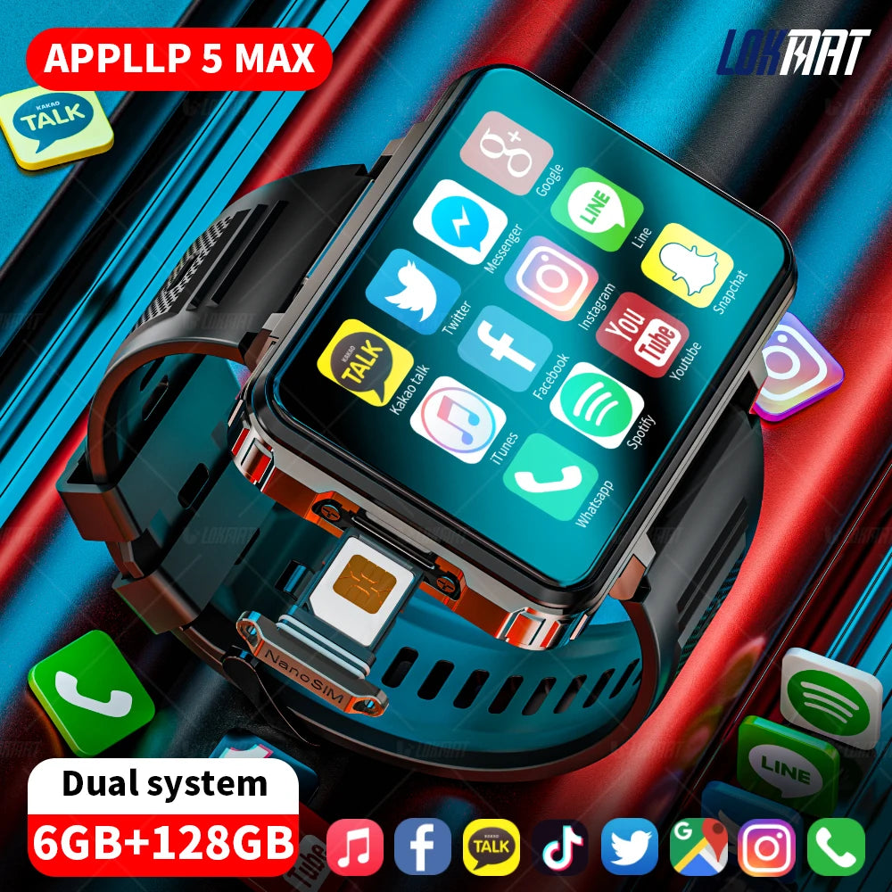 LOKMAT APPLLP 5 MAX Android Watch Phone Square Screen