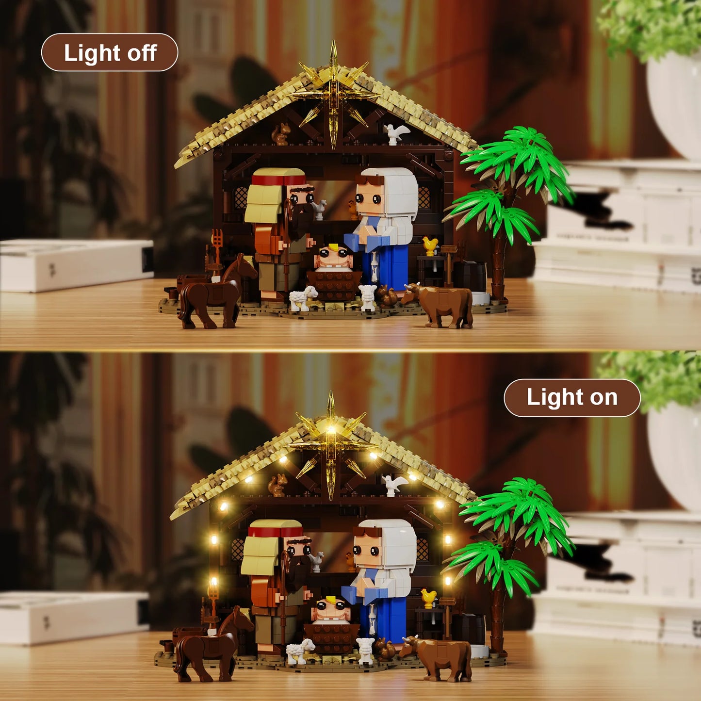 The Nativity Building Block Set Jesus Figures Bricks Model Toys Christmas, Christian Gift for Adults and Kids (1000 PCS)