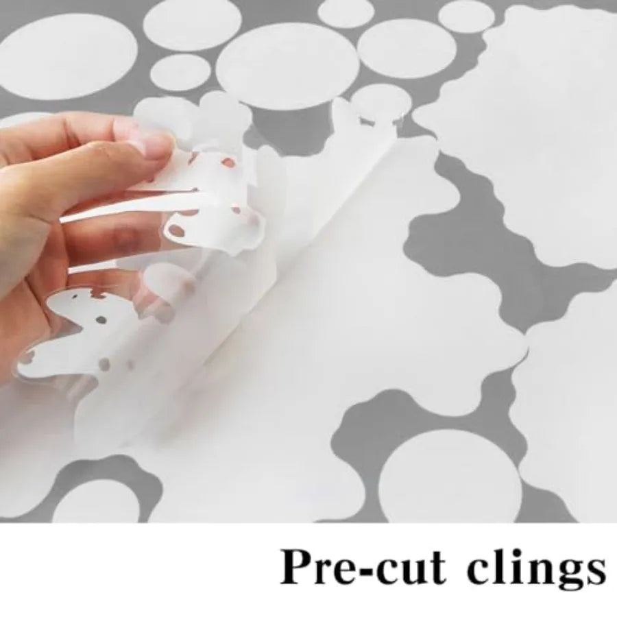 8 Sheets Snowflake Window Clings Indoor Decor For Holiday Season