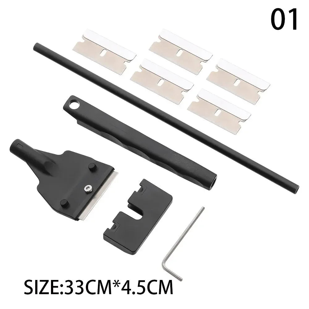 Stainless Steel Aquarium Fish Tank Algae Scraper Blade Aquatic Water Live Plant Grass Cleaning Multi-Tool Cleaner Kit Set