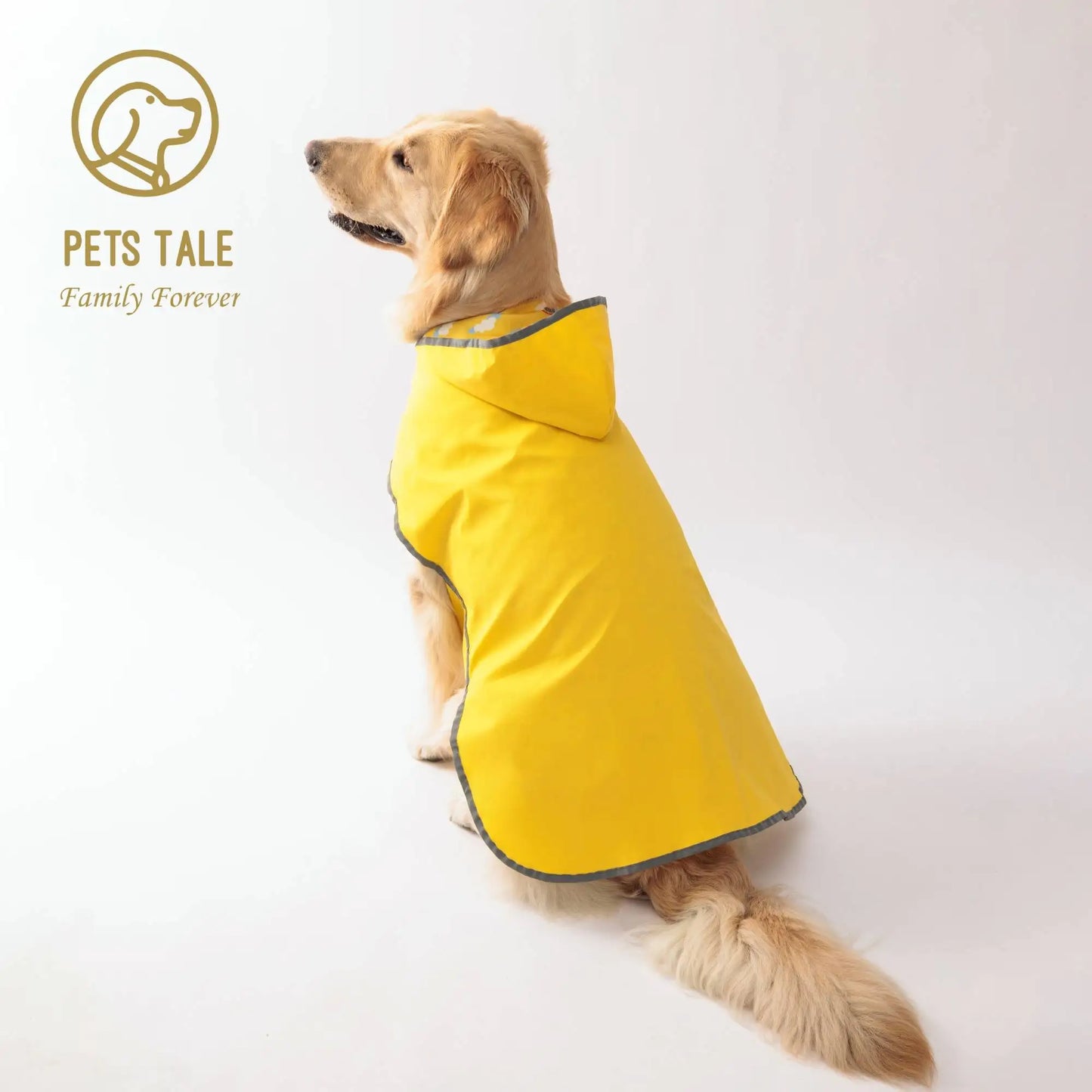 PETS TALE All Weather Dog Raincoat DualSided Waterproof Coat AllSeasonProtection