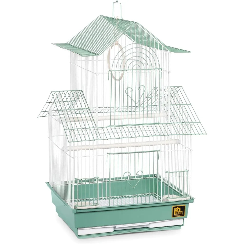 Stainless-Steel Bird Cage For Parakeets Indoor Non-Toxic Powdercoated Enclosure System