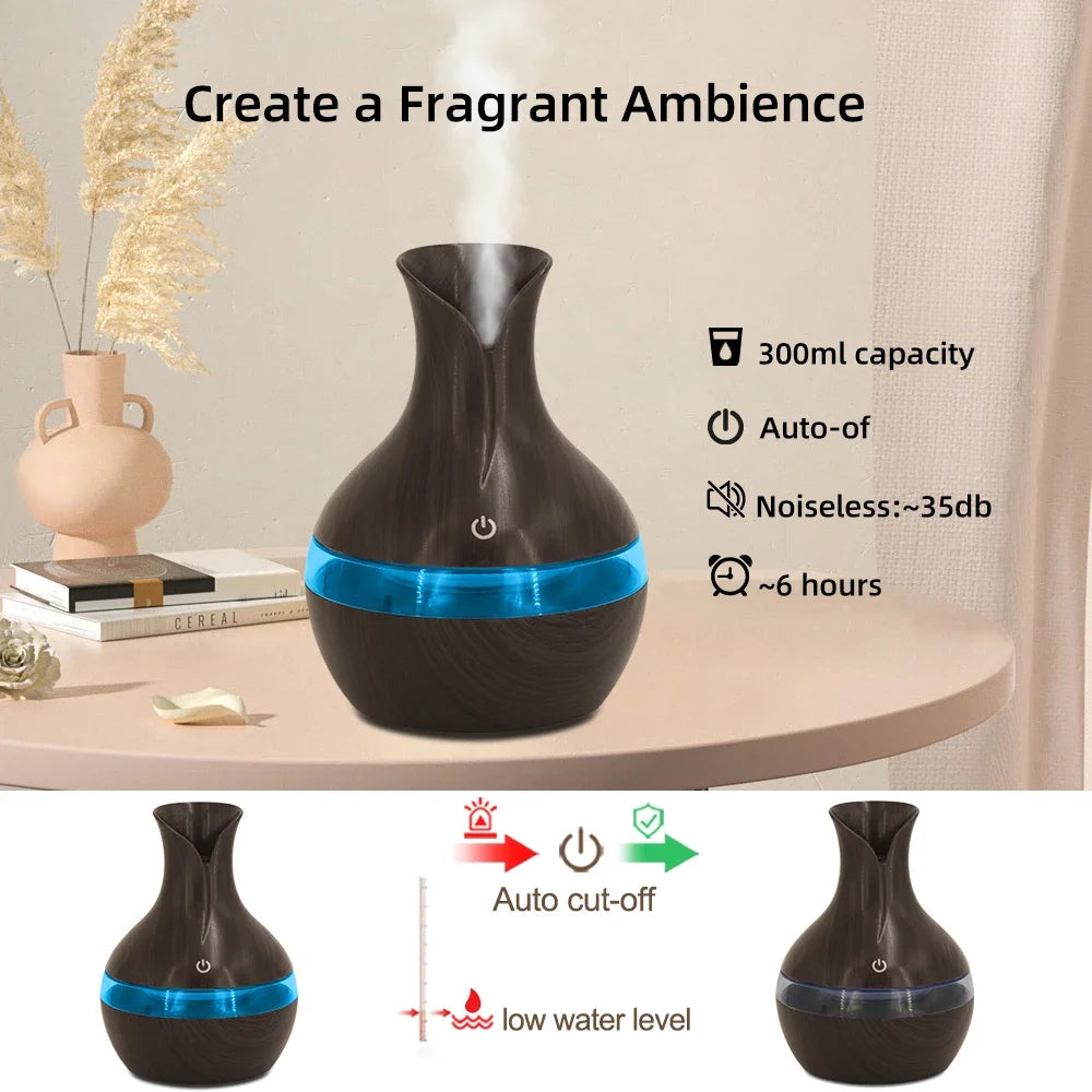 Hign-concerned USB Mini Humidifier and Essential Oil Diffuser