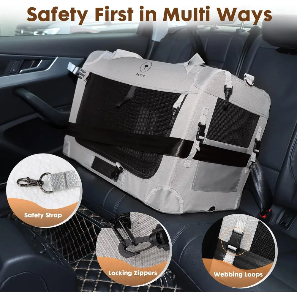 TIFICY Cat Carrier DesignedFor TwoCats UltraVersaSoft Sided Travel Carrier Solutions