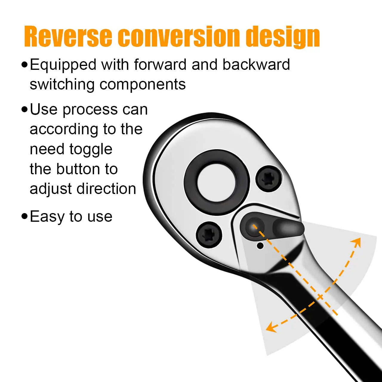 DIY Supplies 46 Piece Socket Set Ratchet Wrench Tool Kit