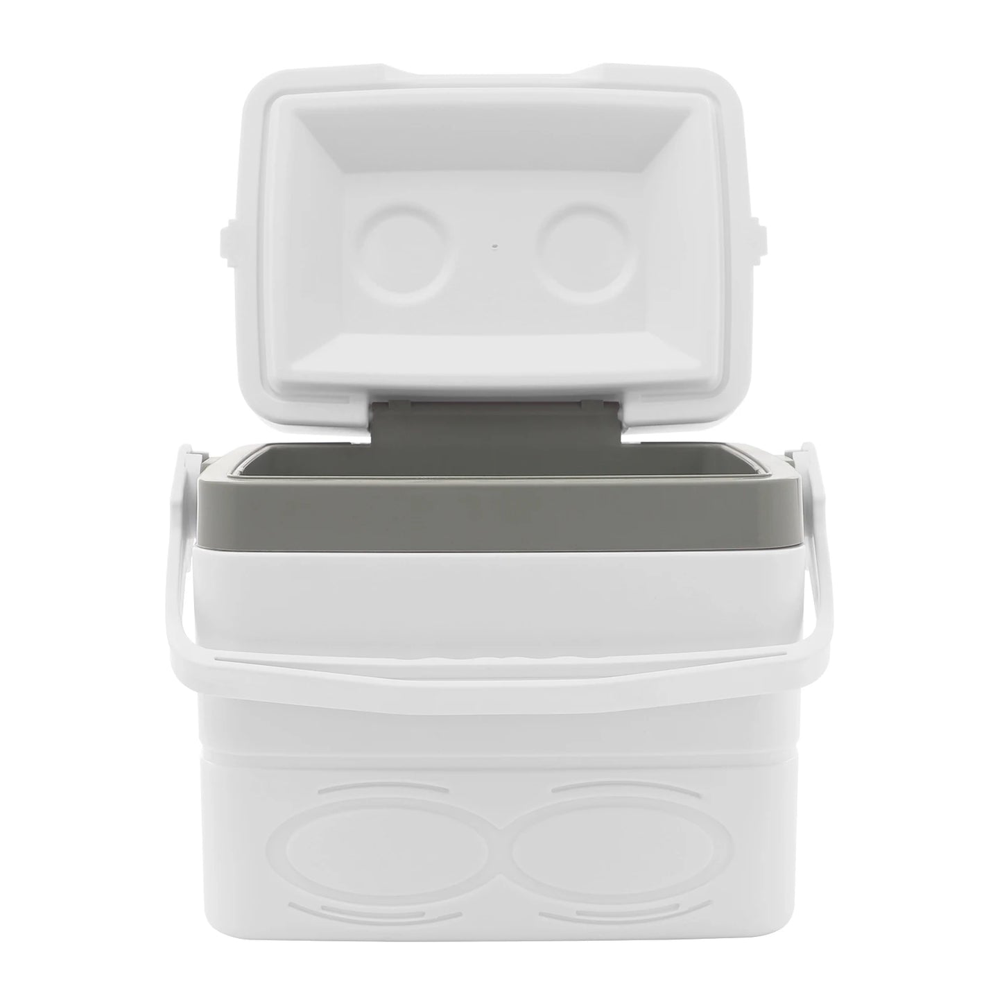 8.5L Portable Camping Insulated Cooler Ice Cooler Box For Outdoor Activities Green/White