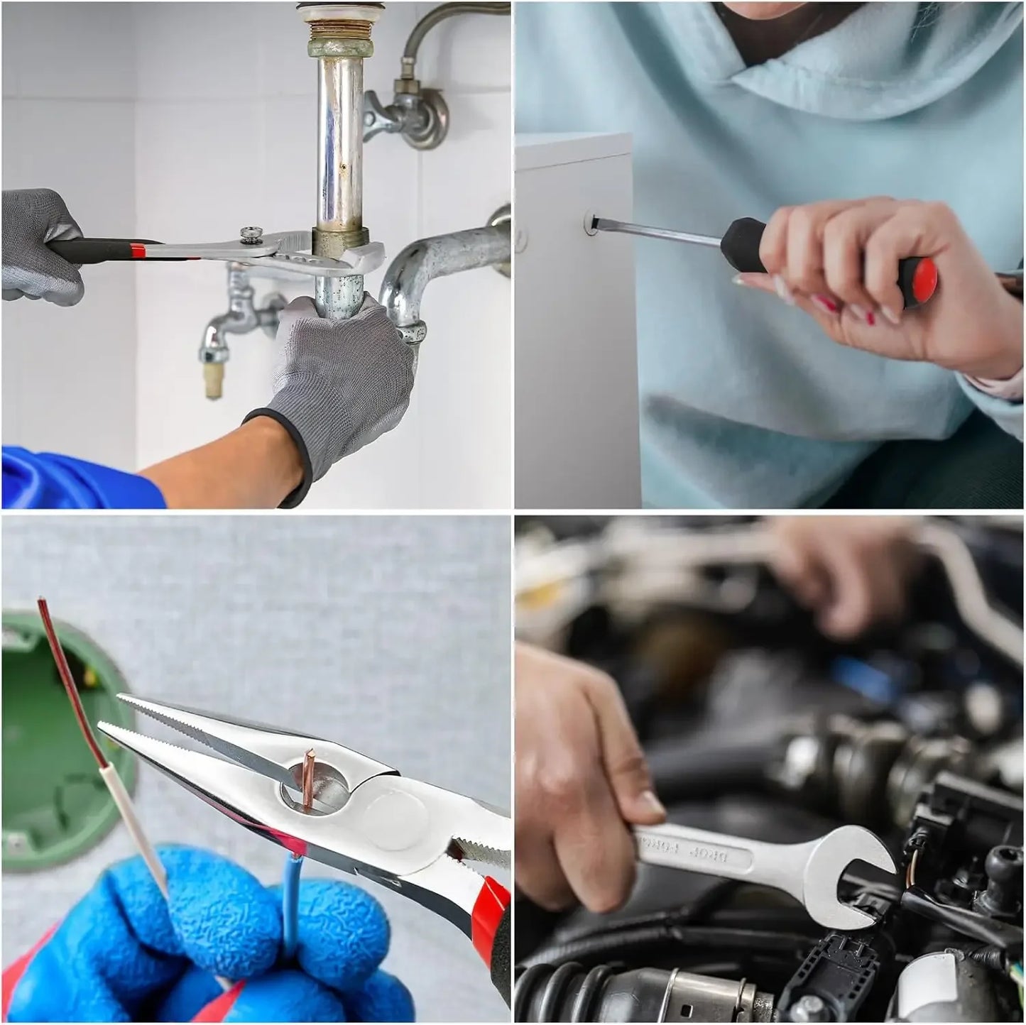 AUKYGGUS 799Pcs Mechanic Tool Set Trolley Case Hand Tools