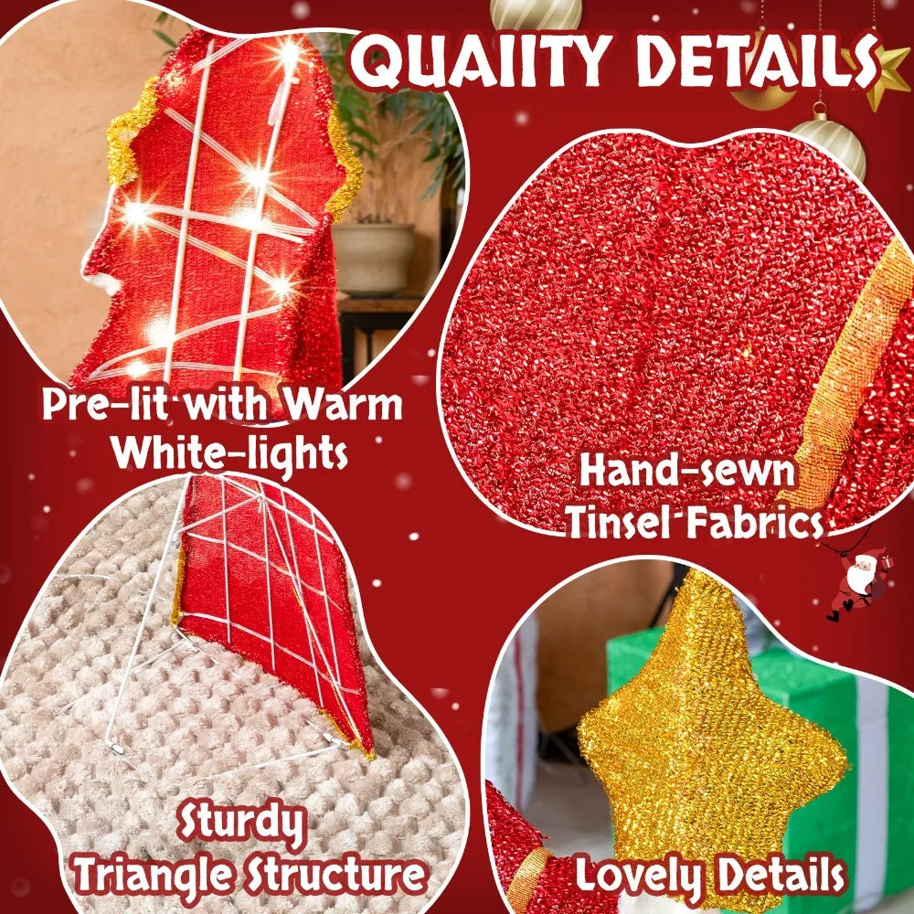 LED Nativity Scene Set Of Three Outdoor Christmas Decorations