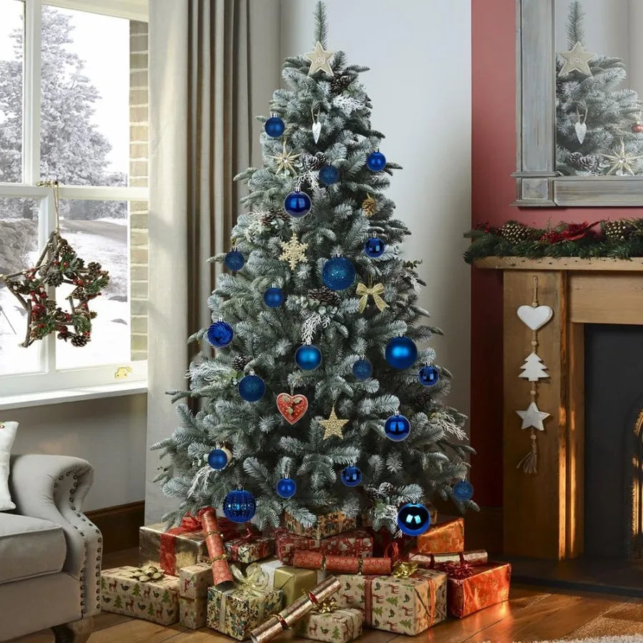 Christmas Ball Ornaments Shatterproof Matte Mini Decorations For Xmas Tree