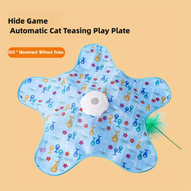 Premium Interactive Hide And Seek MotionActivated Cat Toy Concealed FeatheredMice