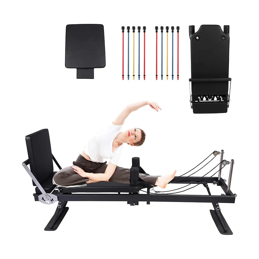 HiMISS Pilates Reformer Machine for Home Gym Fitness