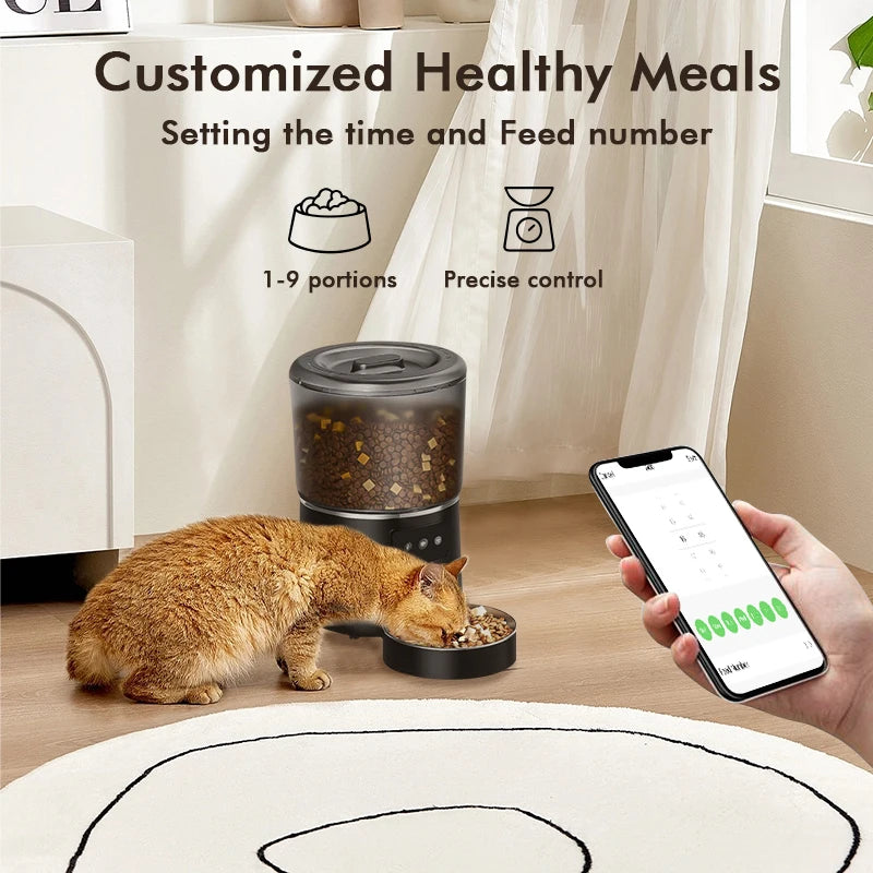 NPET Premium Intelligent Pet Feeder With Programmable Interoperability App Control