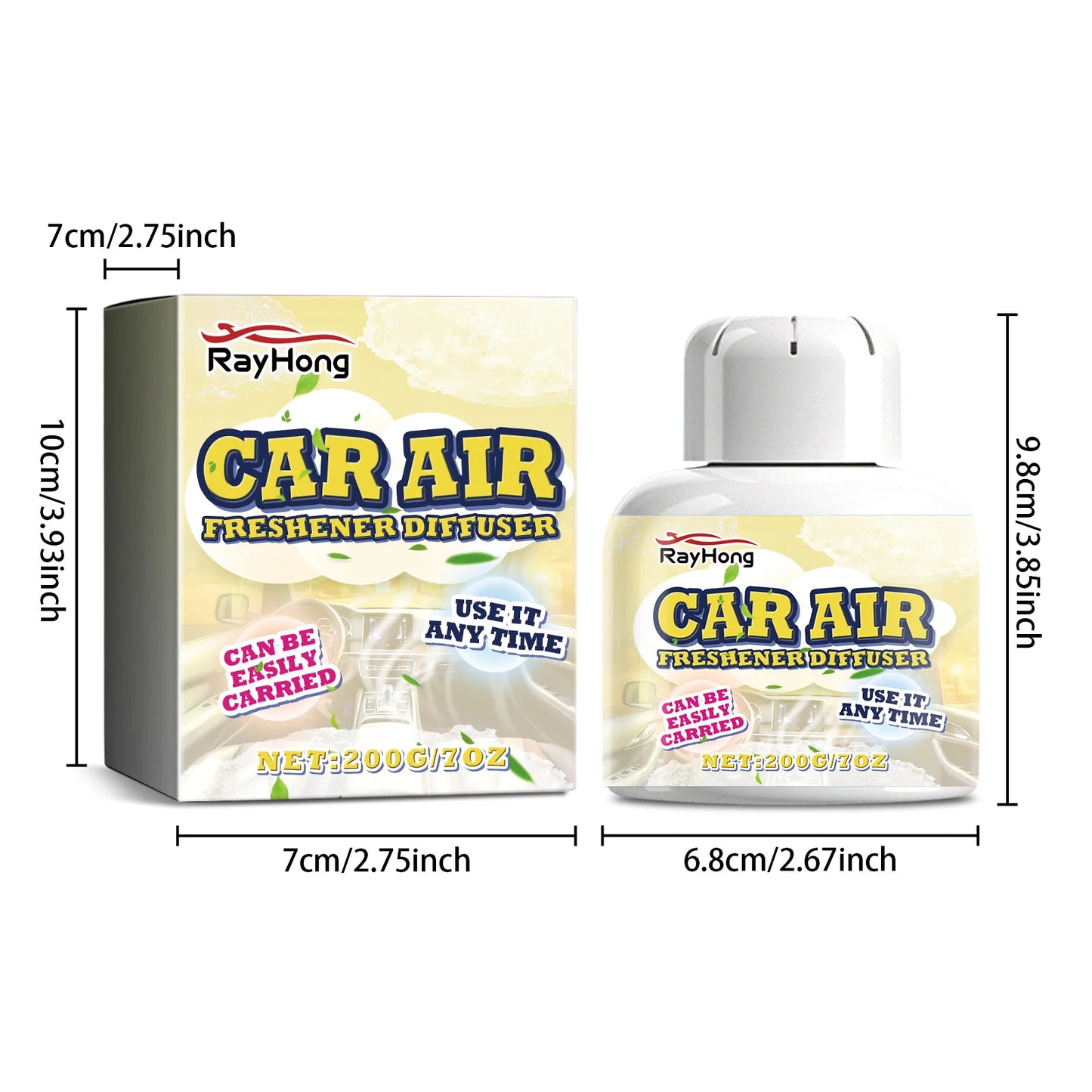 Rayhong Advanced Automobile Air Freshener Odor Neutralization And Room Purification