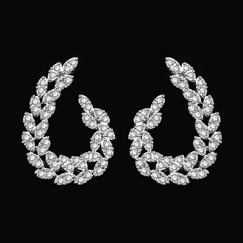 Fine or Fashion Zirconia Bridal Set Necklace Earrings