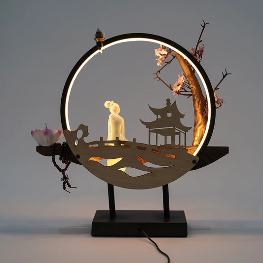 Bymaocar Waterfall Ceramic Backflow Incense Burner Holder