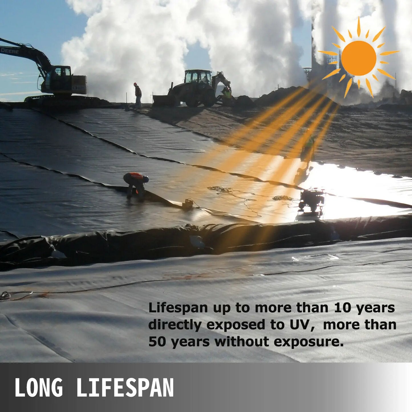 SucceBuy LLDPE Pond Liner 20 Mil Liner  for Pool Landscaping Waterfall Gardens Fishponds Backyard Waterfalls Fish Pond Liners