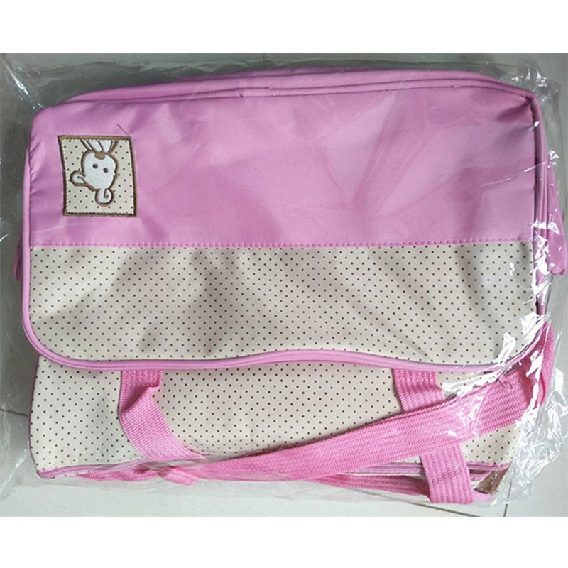 Mom Bag Five-Piece One-Shoulder Large Capacity Waterproof Diaper Bag