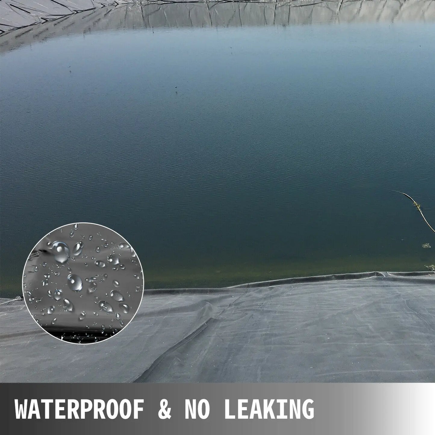 SucceBuy LLDPE Pond Liner 20 Mil Liner  for Pool Landscaping Waterfall Gardens Fishponds Backyard Waterfalls Fish Pond Liners