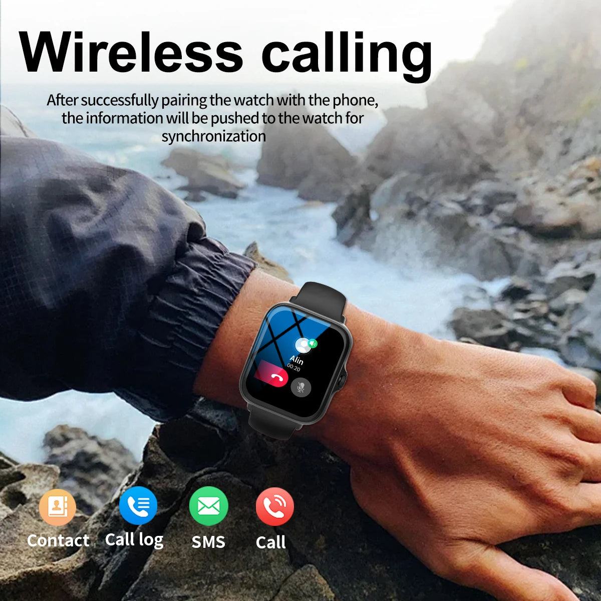 Lomaxfr Smart Watch Touch Screen Calls Message Reminders