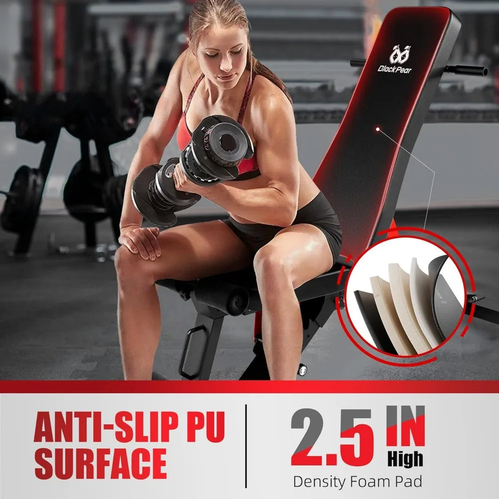 Adjustable Weight Bench for Home Gym by Crush Int