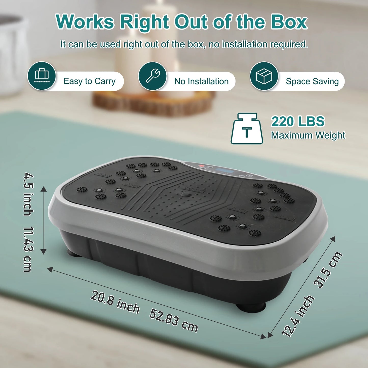 Vibration Plate Exercise Machine for Home Fitness