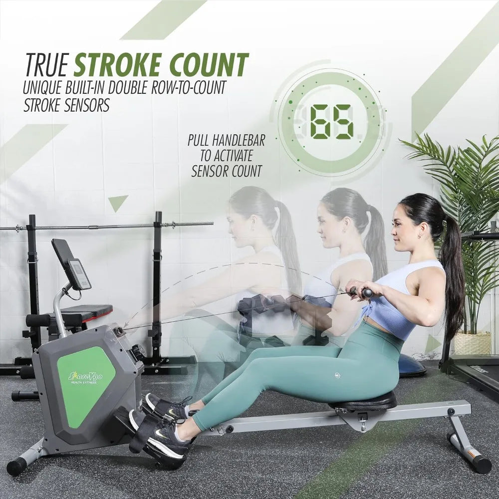 Smart Home Rowing Machine Bluetooth Foldable Magnetic Rower