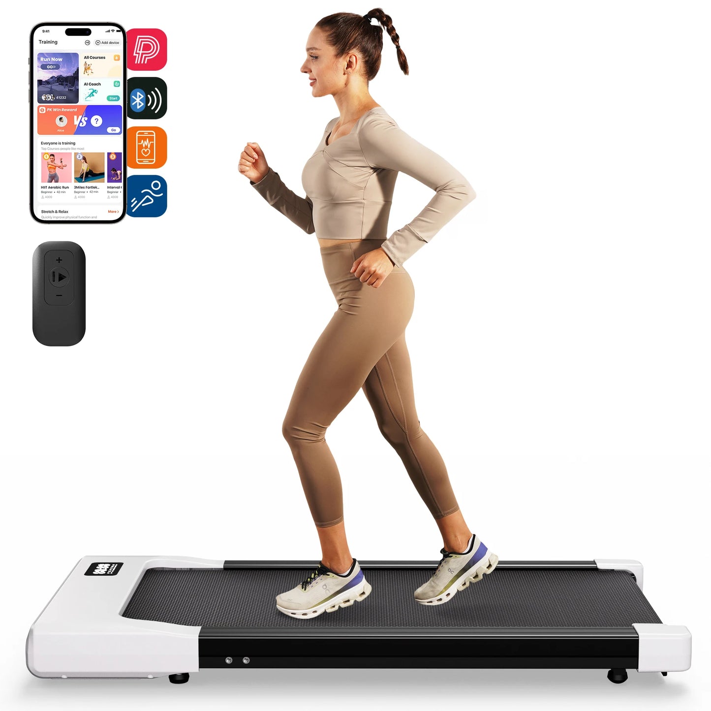 Superun Portable Under Desk Treadmill with Remote Control