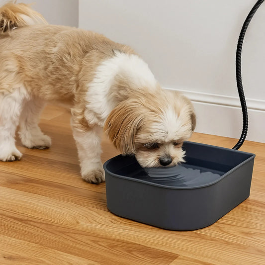 VKTECH IndustrialGradeHeavyDuty Ultratherm Heated Pet Bowl Hanging Water Dish Companions