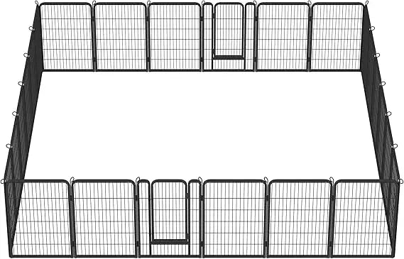 Dog Playpen Outdoor Puppy Exercise Pen Indoor Portable Pet Fence for Yard/RV Camping, 40 Inch 24 Panels