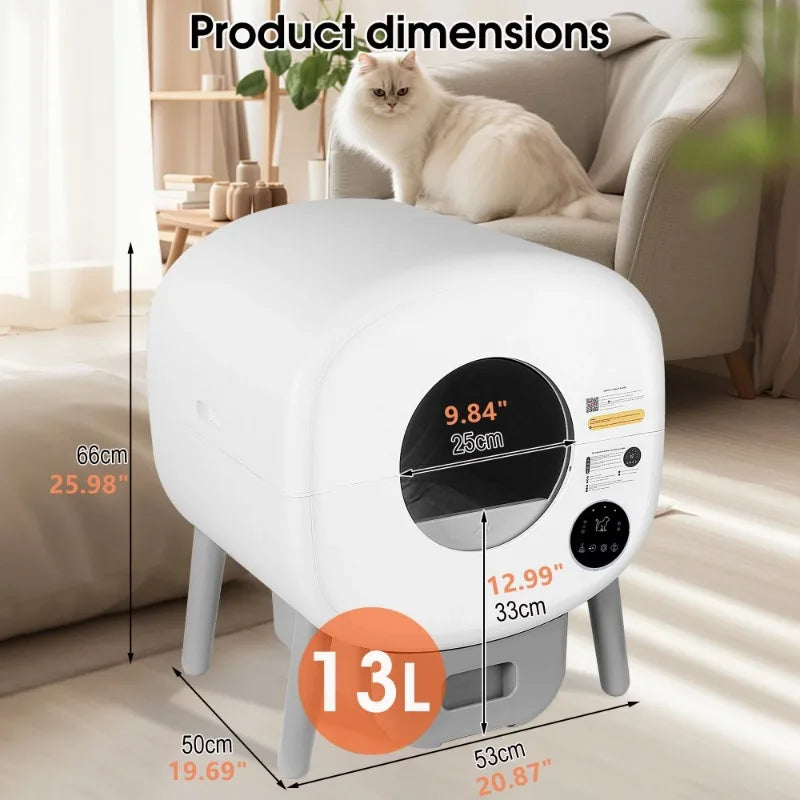 Lunapurr Automatic Self Cleaning Litter Box for Cats