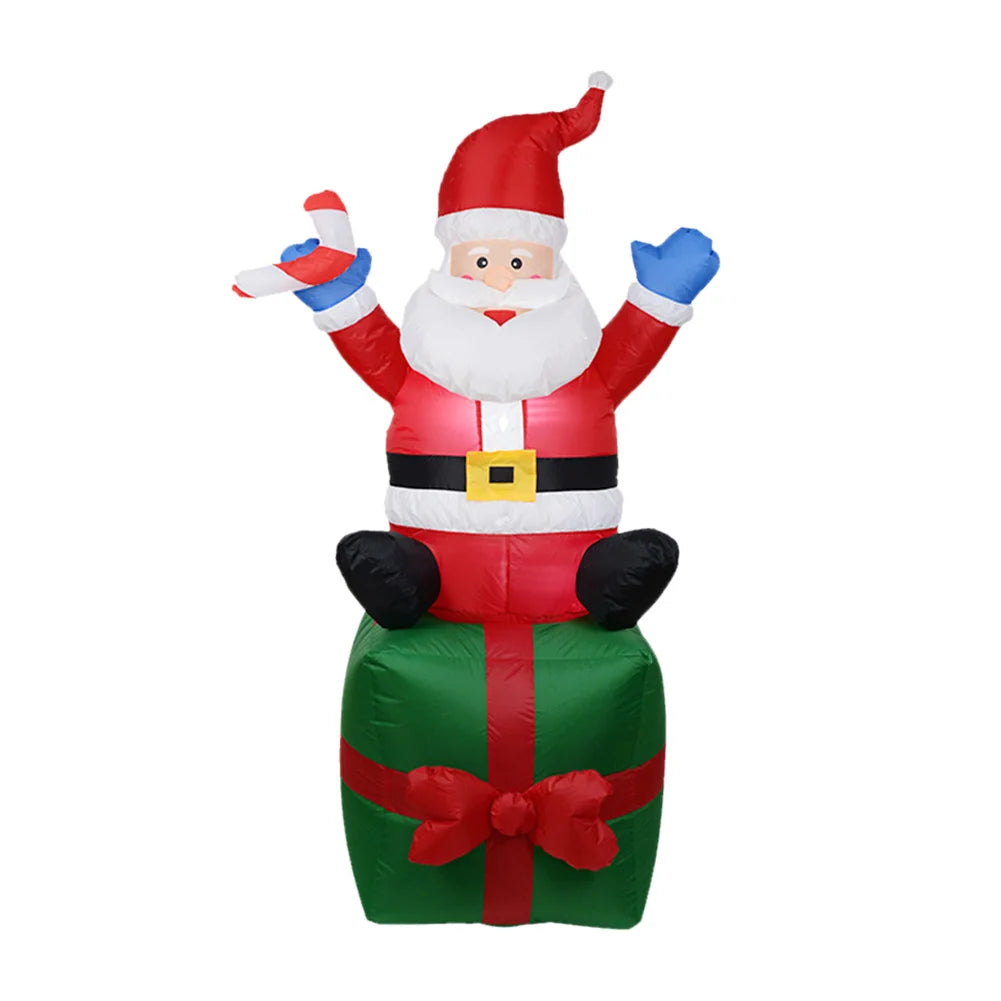 APWIKOGERE Illuminated Inflatable Snowman Ornament LED Xmas Garden Decor