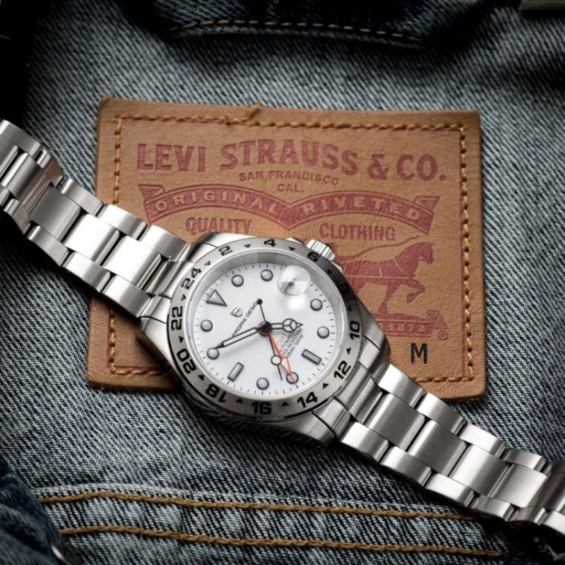 PAGANI DESIGN NH34 GMT Automatic Watch Stainless Steel