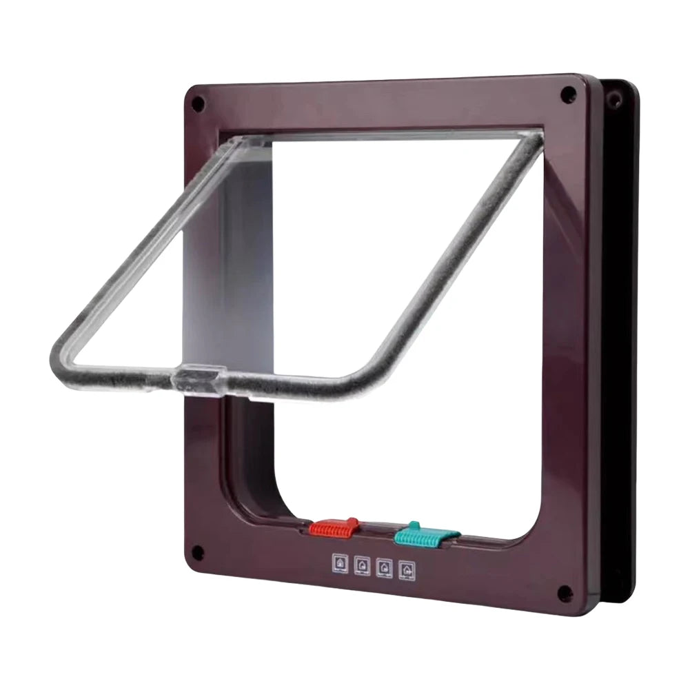 Cat Flap Door With UltraDurable FourWay Security Lock ABSPolymerComposite System