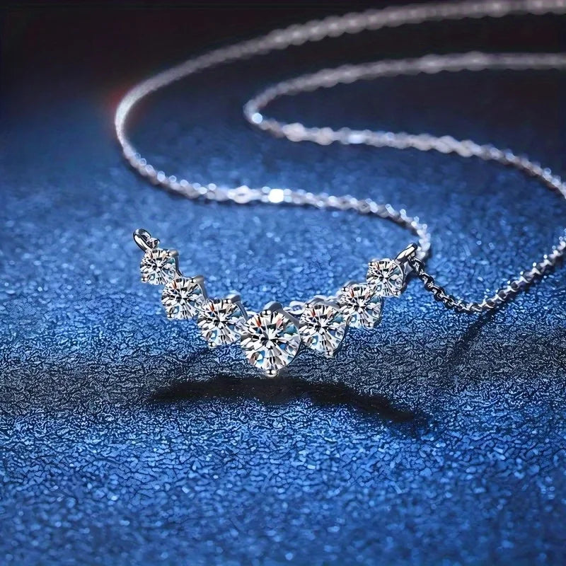 Guangdong Cubic Zirconia Smile Necklace Princess Cut Unisex