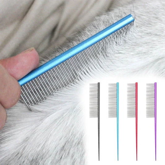 Hign-concerned Stainless Steel Pet Grooming Comb UndercoatDetanglingRake For Dogs