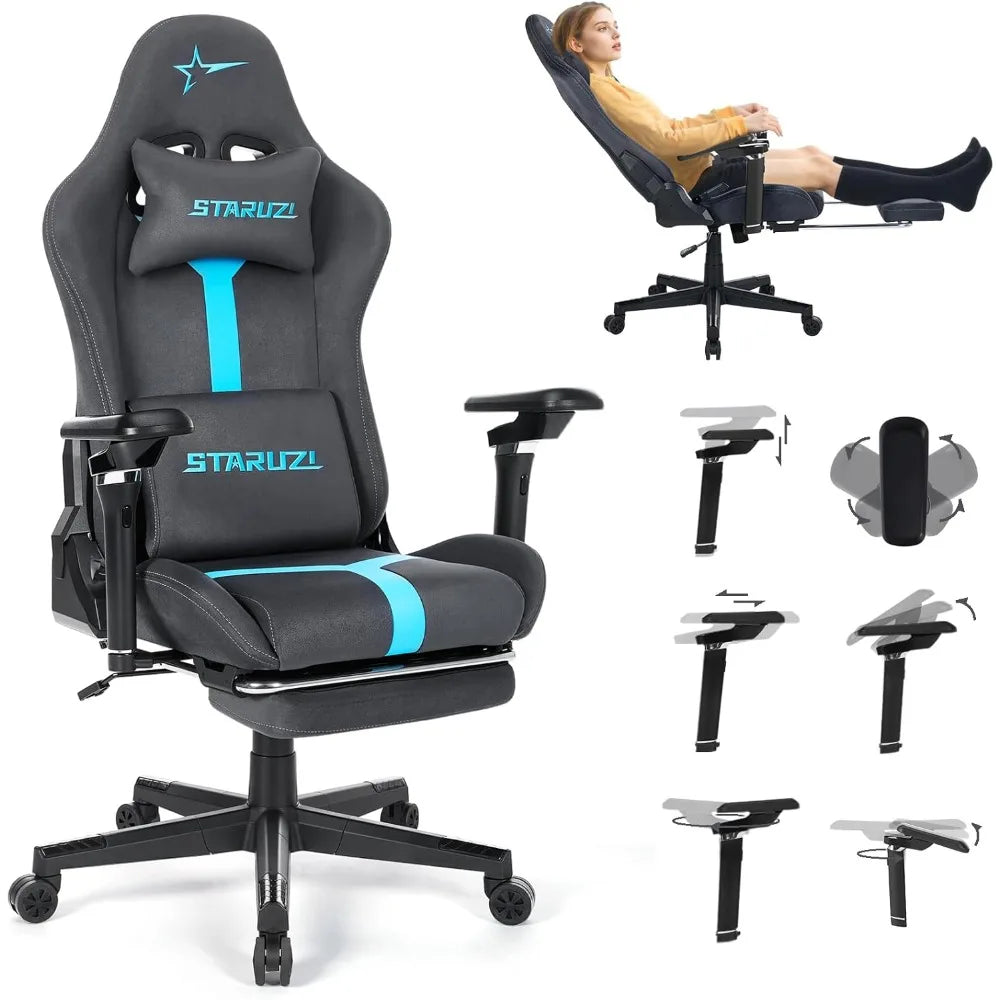 ZHUOTING Ergonomic Gaming Chair With 6D Adjustable Armrests