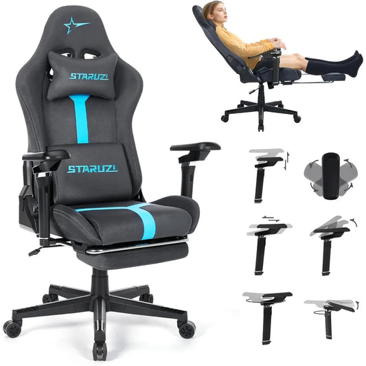 ZHUOTING Ergonomic Gaming Chair With 6D Adjustable Armrests