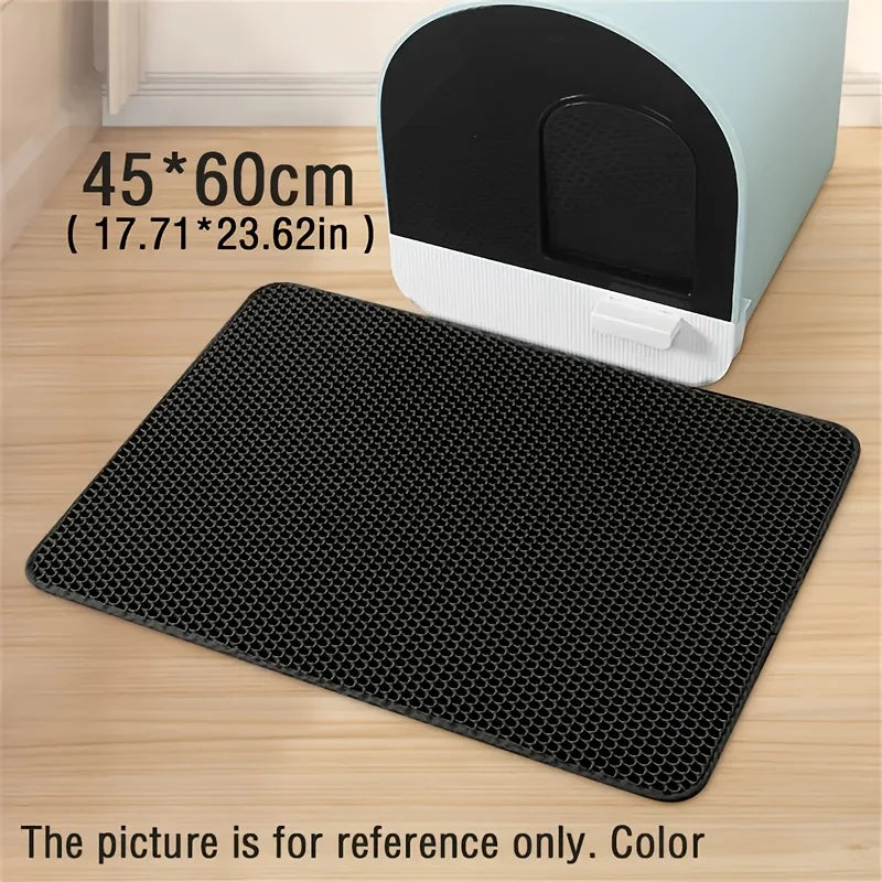 Hign-concerned Honeycomb Cat Litter Mat Superior Non-Slip Surface Easy-Clean Durable