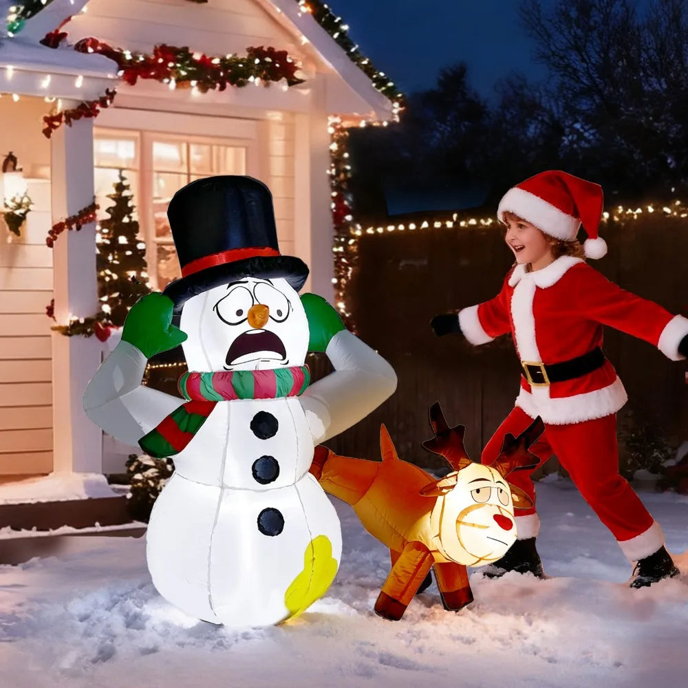 CN Guangdong Santa Snowman Inflatable Outdoor Decoration