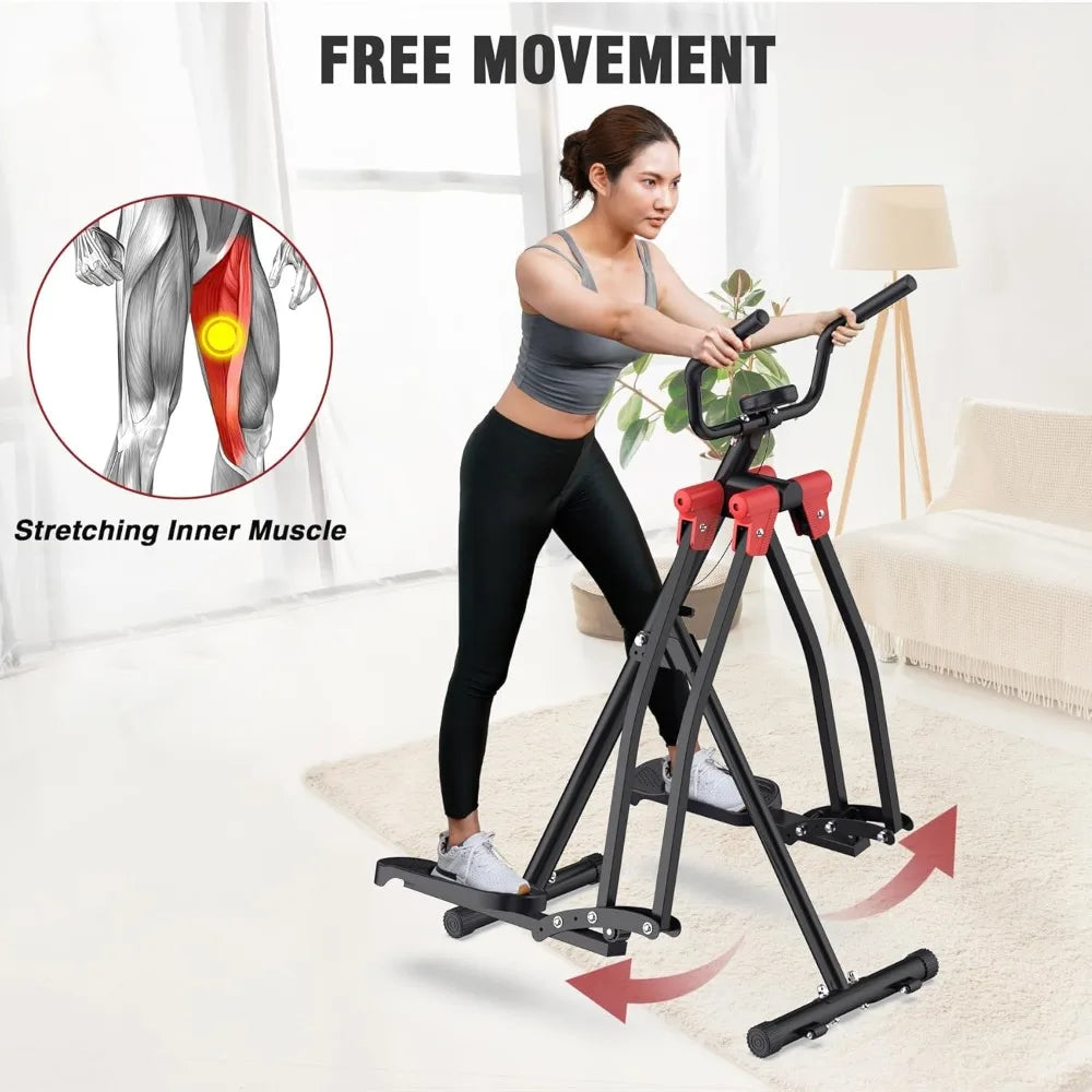 Air Walk Elliptical Glider Machine for Home Cardio Training