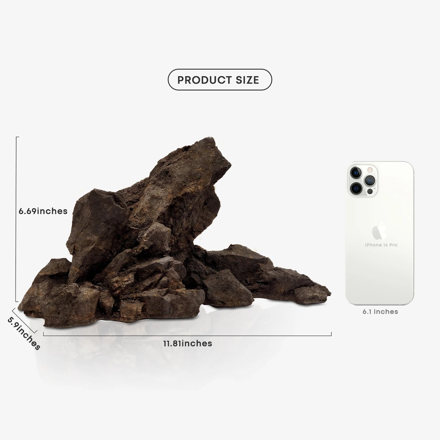 FZONE Resin Manten Stone and Driftwood Model PH Nature Aquarium Rocks for aquascaping, Hardscape