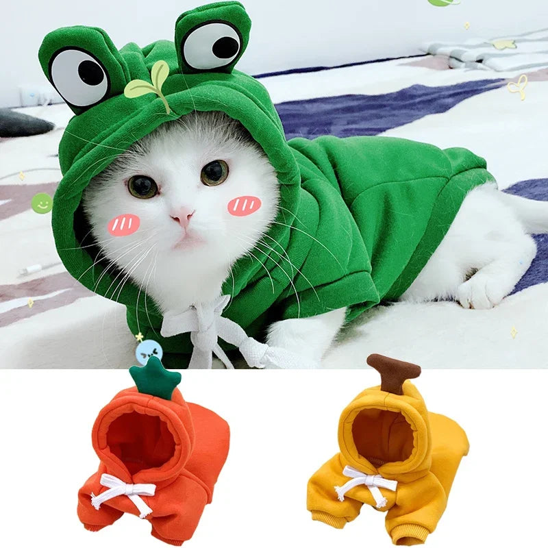 XLeiPet Winter Pet Hoodie Sweater for Cats and Dogs