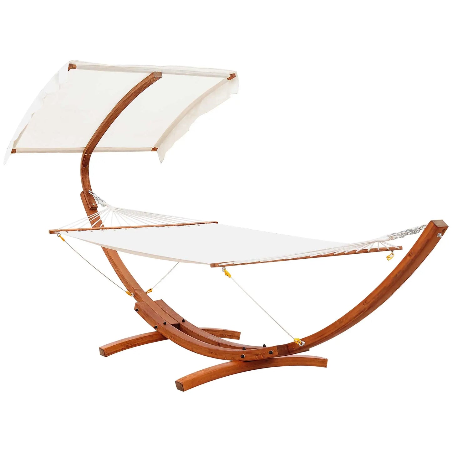 Outsunny Hammock Swing Bed Outdoor Patio Lounger with Sun Shade for Balcony