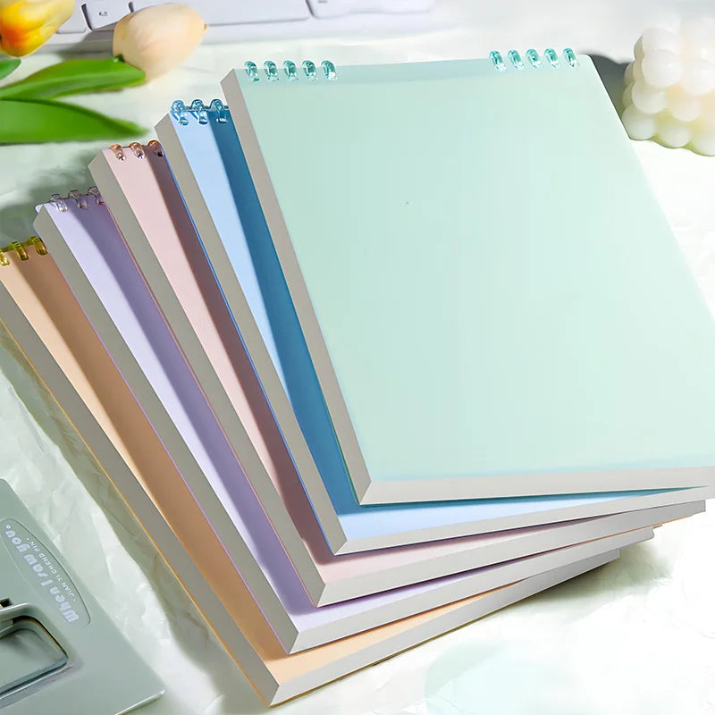 Hign-concerned Loose Leaf Notebook Wooden 360 Flip Office