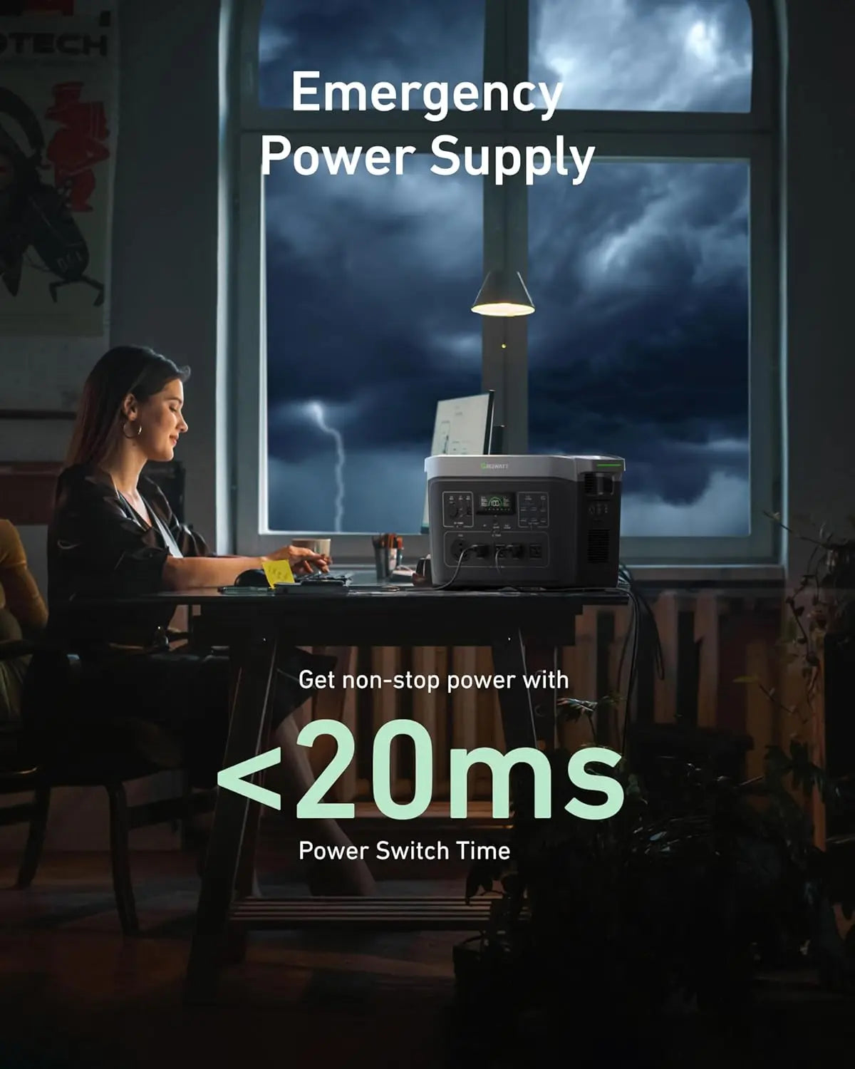 XMSJ Infinity LifePO4 Portable Power Station Solar Generator