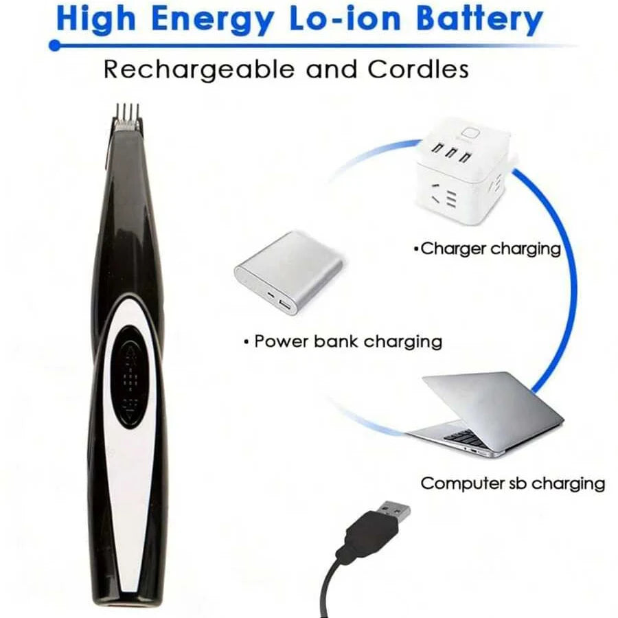 Rechargeable Quiet Dog Grooming Kit With Low Noise Hair Clipper Nail Grinder For Cats And Other Pets
