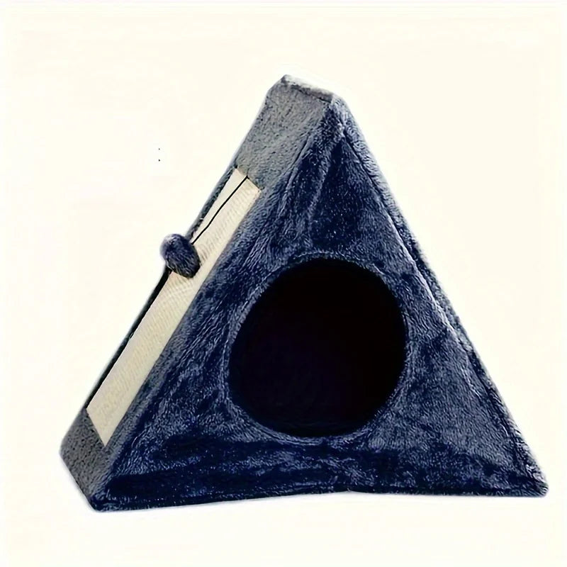 ZhejiangHign CatBed WithPlushToyBall ScratchingBoard DurableSisalFurSoftCozyComfort